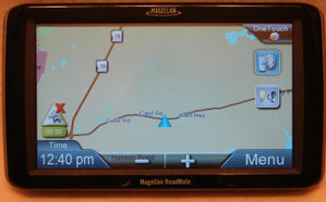 Magellan GPS Map Screen