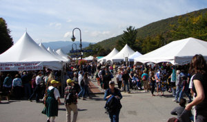 The Crowded Vendor Tent Area